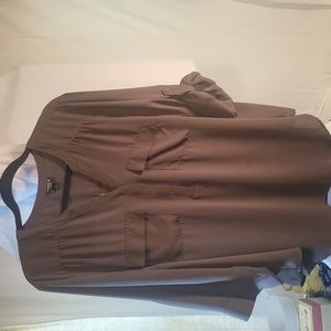 2X Torrid dark grey Harper tunic with two front pockets 3/4 sleeves  #0085